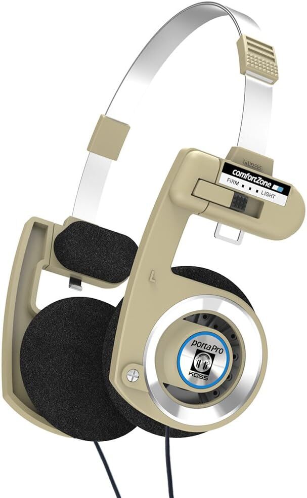 Koss PortaPro ベージュ Porta Pro Beige Headphones Collapsible Design Legendary Sound