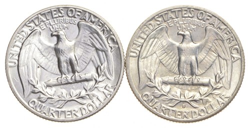 Choice Unc 1955 P D Washington Quarter Gem BU Collection Lot Set - 2 coins! - Picture 2 of 3