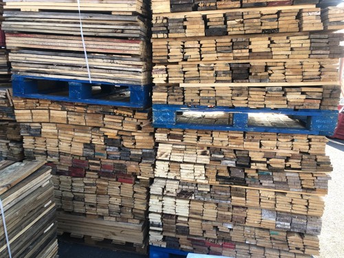 10 x Rustic Weathered Reclaimed Pallet Boards - Wood Planks Timber Wall Cladding - Picture 5 of 5