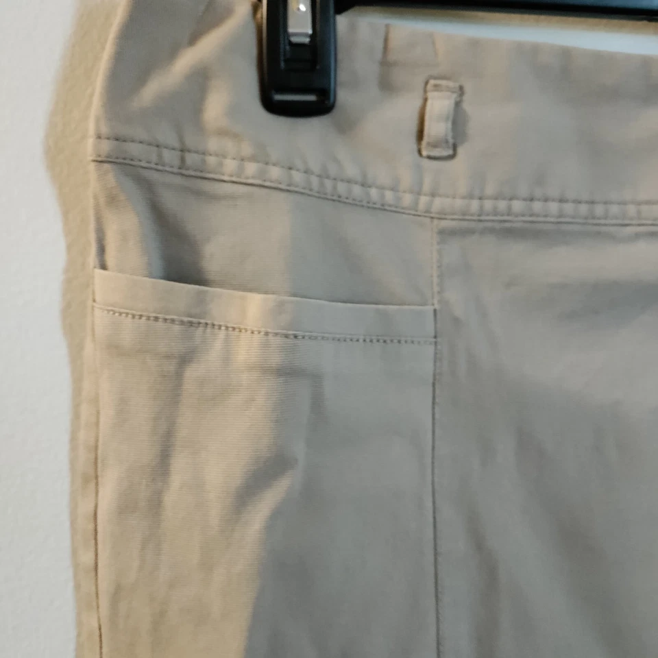 Saia Liz & Co feminina tamanho 14 bronzeada com cinto desgaste para trabalhar casual MSRP $50 - Imagem 3 de 4