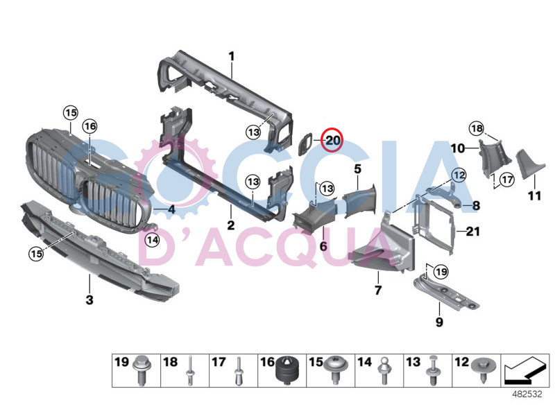 BMW 5 (g30 G31) 2019 Other Exterior Part 51747367766 Kur9387 for 