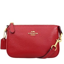 COACH 6386 NOLITA 15 MINI SAC  POCHETTE EN CUIR DE VACHETTE ROUGE
