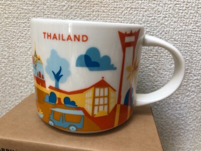 THAILAND Starbucks coffee Cup Mug 14oz You Are Here Collection YAH
