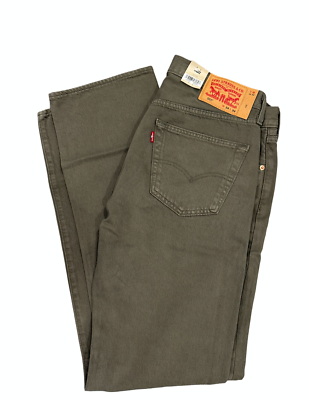 【USA製】Levi's 501 ストレートデニム W34 L34 オリーブ Levis 501 Jeans New Mens Original Button Fly Color Olive 005013534