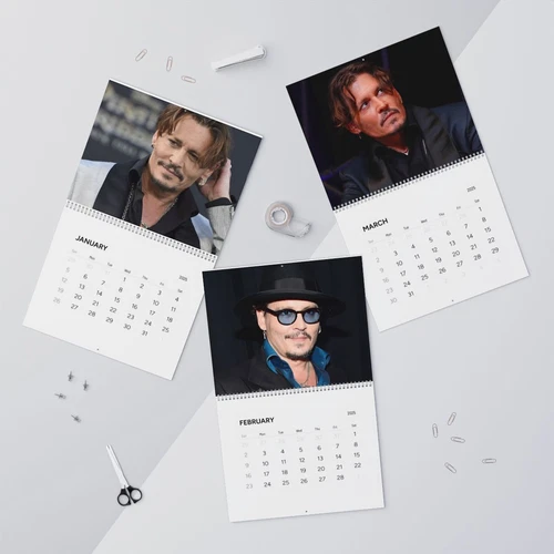 Johnny Depp 2025 Wall Calendar