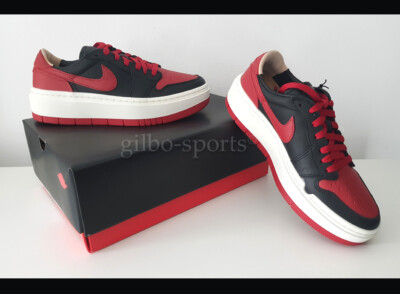 Nike Air Jordan 1 Elevate Low SE W Black Red Größe 40 Damenschuhe rot DQ1823 006