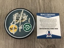 DENIS GURIANOV DALLAS STARS SIGNED 2020 WINTER CLASSIC PUCK C w/EXACT PROOF BAS