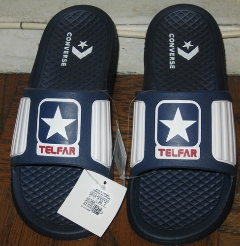 NWT CONVERSE X TELFAR ALL STAR NAVY/WHITE MENS SUMMER SLIP ON SANDALS Sz 8  | eBay