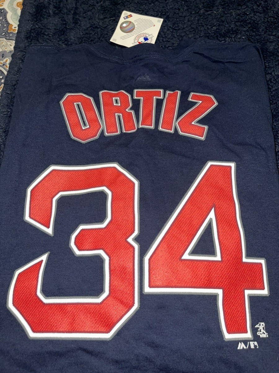 David Ortiz Majestic Boston Red Sox Big Papi Jersey Shirt Final