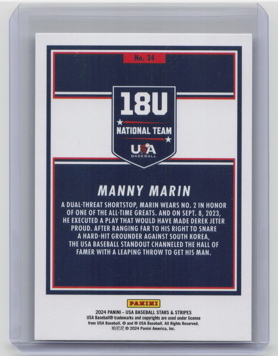 2024 Panini Stars & Stripes #34 Manny Marin Sparkle | eBay