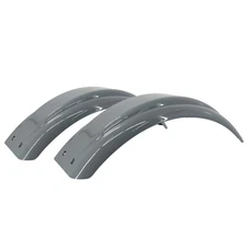 (2) Gray Plastic Single Axle Boat Trailer Jet Ski PWC Fenders 7 in x 21 in x 6in