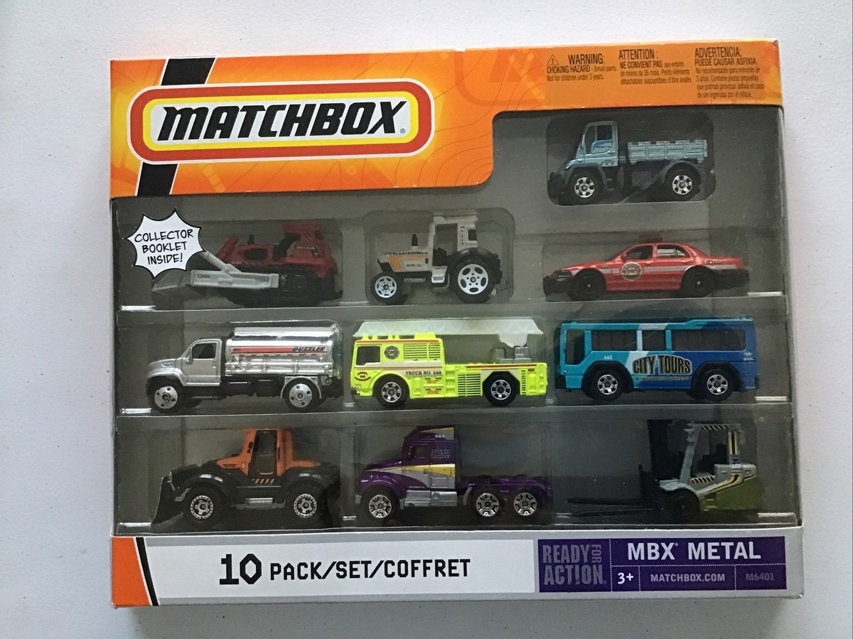 Matchbox 10 Pk MBX Metal M6401 w/ Collector Booklet | eBay