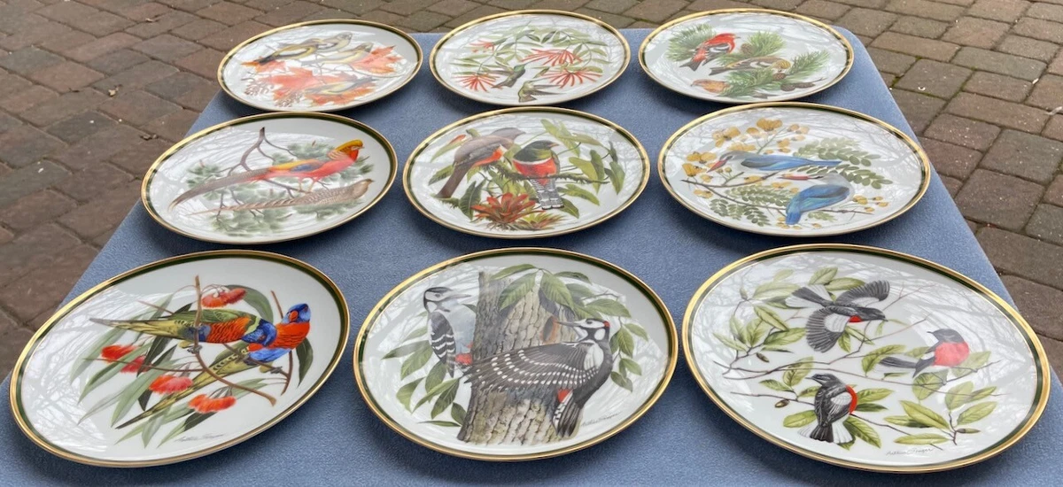 Franklin Porcelain Wedgwood Collector Plates Woodland Birds of the World