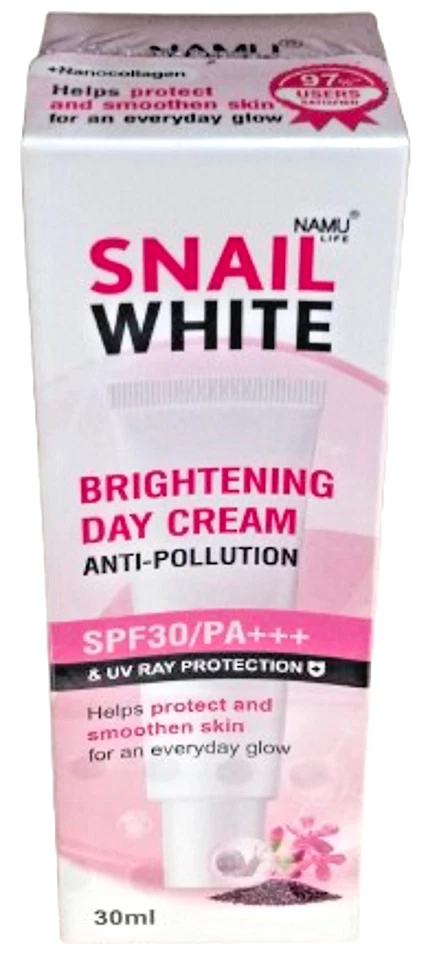 Creme de Dia Antipoluição Snail White Brightening FPS30 para um brilho diário 30ml - Imagem 3 de 4