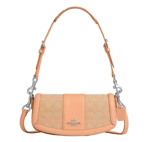 NWT Coach Metallic Pink Unicorn leather zip Coin Case / Bag Charm