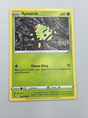 pokemon card spinarak (62/147) [Aquapolis] Weakness Fire 2 Resistance None None Retreat Cost Pokmon TCG Spinarak Pokemon Go