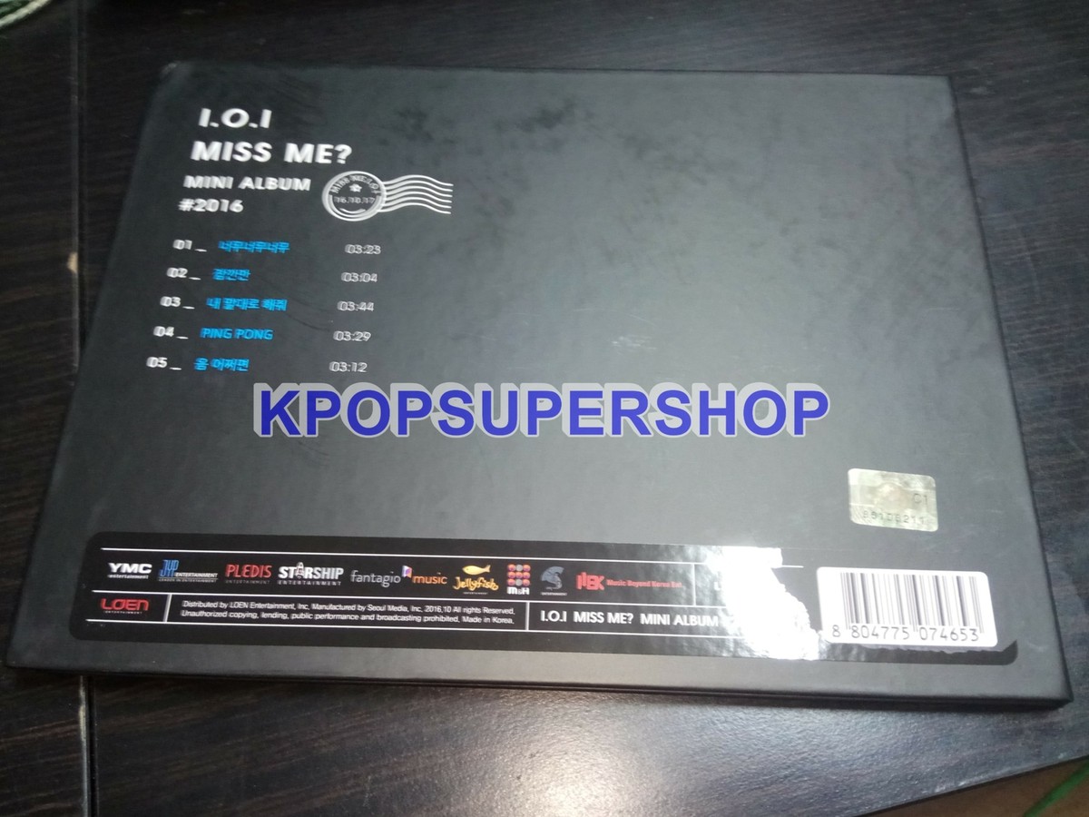 IOI 2nd Mini Album Miss Me? CD No Photocard Rare OOP I.O.I Produce