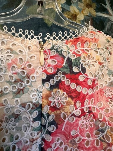 Zimmermann Mini Dress Sz 0 AU 8 US 4 Laelia Diamond Flutter Meadow Floral Print - Picture 17 of 22
