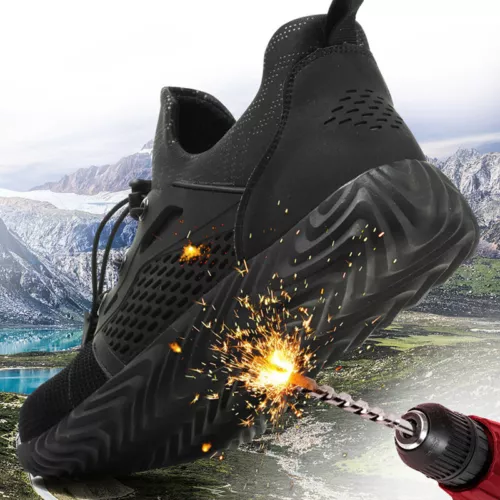 Men's Sneakers Safety Shoes Work Steel Toe Cap Bulletproof Boots Indestructible - Picture 3 of 21