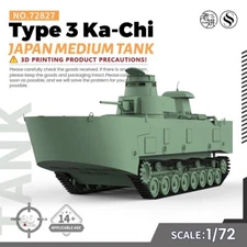 SSMODEL SS72827 1/72 25mm Military Model Kit Japan Type 3 Ka-Chi Medium Tank