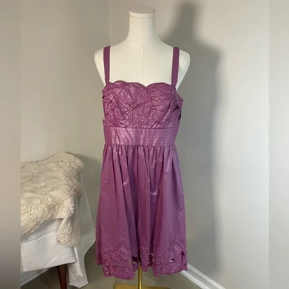 adrianna papell purple floral dress Adrianna Papell