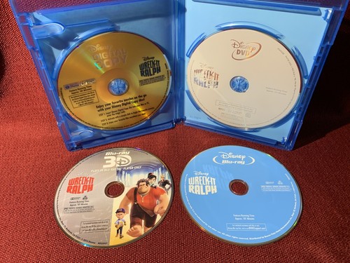WRECK-IT RALPH 3D + Blu-Ray + DVD 2013 Ultimate Collector Edition W/ Slipcover - Imagen 8 de 10