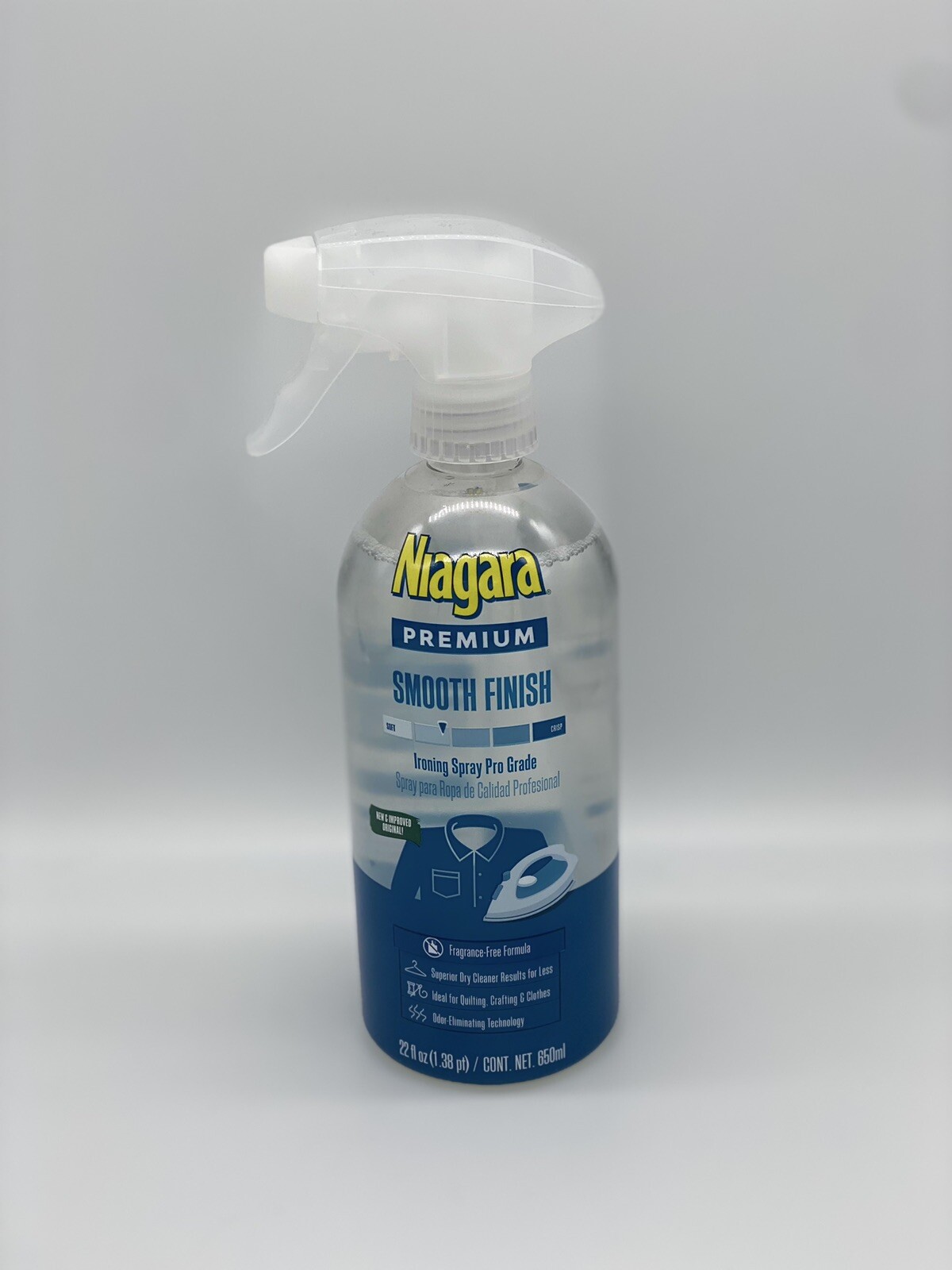 Niagara Spray Starch (22 Oz, 6 Pack) Trigger Pump Liquid Starch for