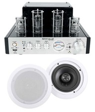 Rockville BluTube Tube Amplifier/Home Theater Receiver 2 6.5" Ceiling Speakers