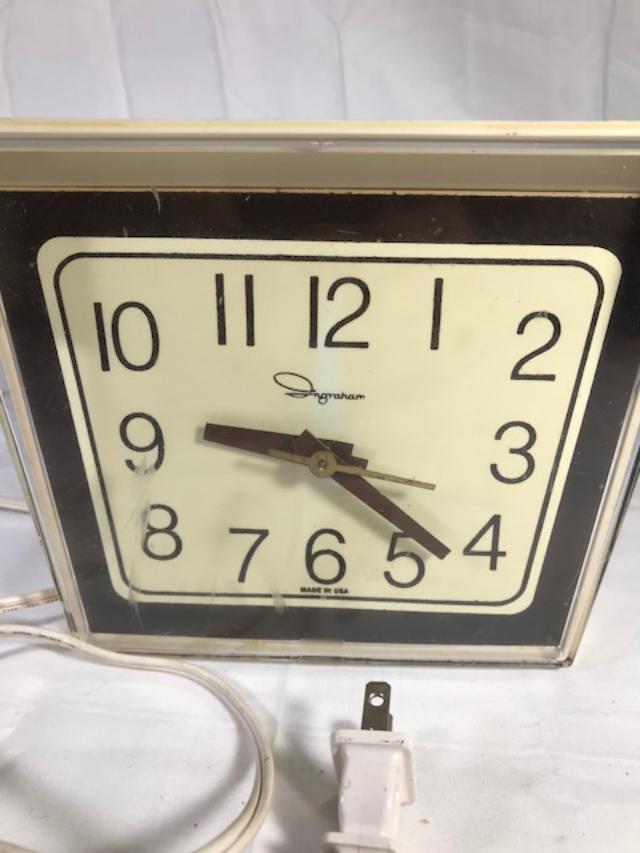 Ingraham Electric Clock Vintage Made in USA eBay