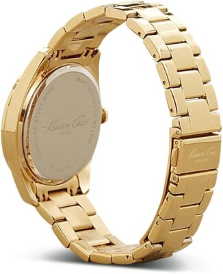 Kenneth Cole 'Rock Out' KC4949 Women's 39mm Gold Tone Diamond Dial