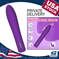 Women Mini Powerful Bullet Shape 20 Speed Vibrating Neck Body Massage Personal