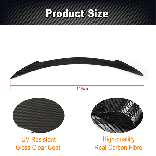 Alerón trasero de carbono para Tesla Model S 2012-2020 labio alerón de maletero - Imagen 9 de 14
