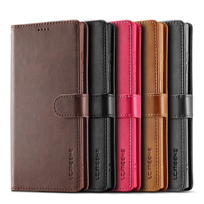 Leder Schutzhülle Für Samsung Galaxy S24 S23 S22 S21 S20 S10 S9 FE Plus Ultra 5G
