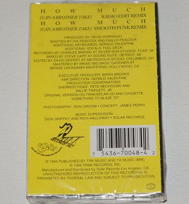 TOP AUTHORITY TAPE CASSETTE How Much REMIX G-Funk Random 94 Rap