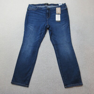 Vero Moda Jeans Damen UK W44 L32 Blau Mid Wash Denim Juna Rose Freizeit Neu mit Etikett