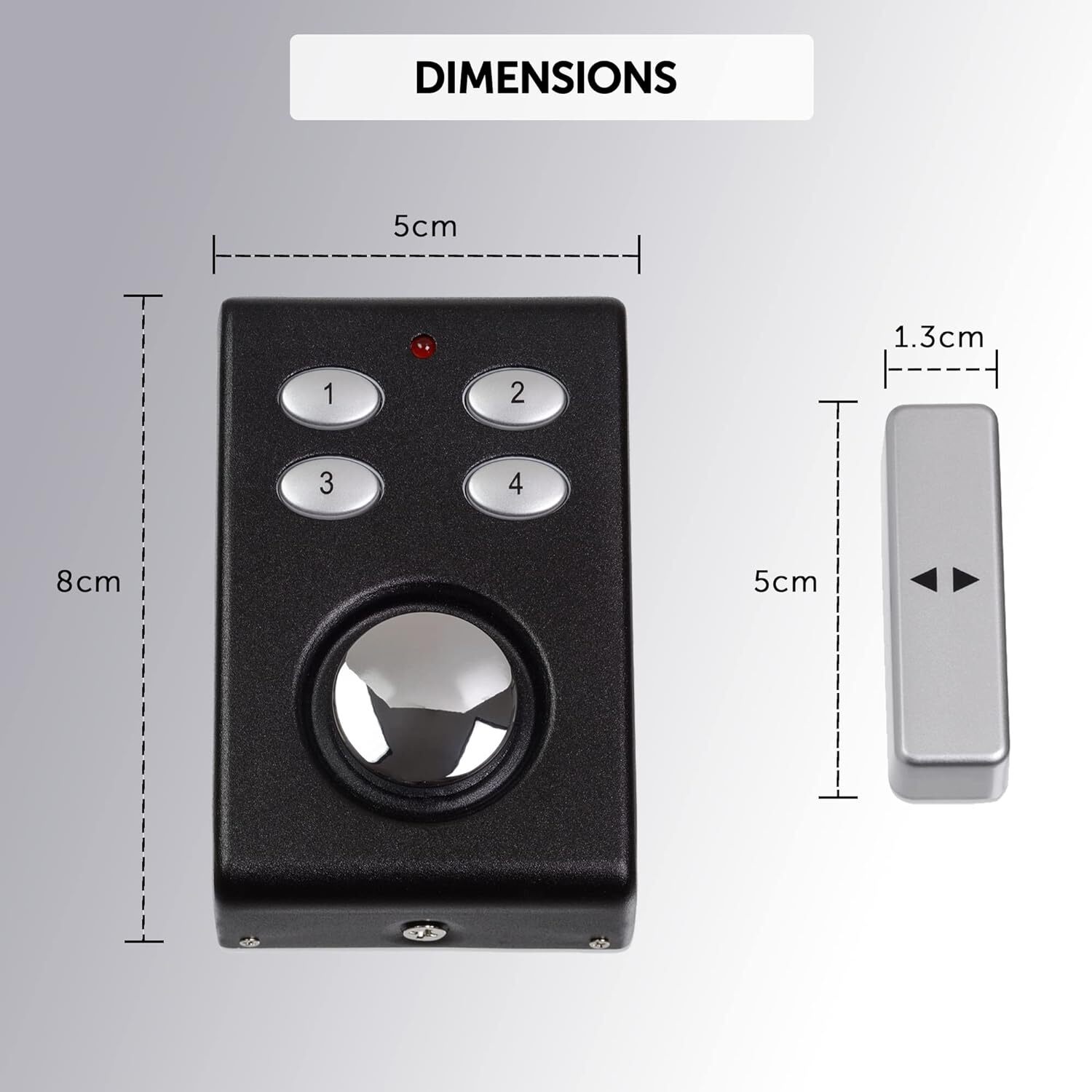 Shock Contact Alarm Wireless Shed Alarm 130 dB Siren Garage Alarm