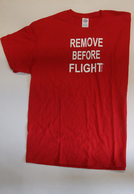 RBF Remove Before Flight XL Men T-Shirt by Born Aviation NEW Old Stock