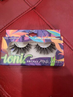 NIB ioni 3D Faux Mink Lashes Round Dramatic Volume