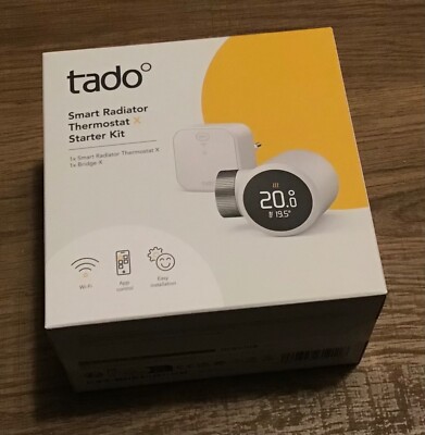tado X - Starter Kit Thermostat & Bridge - Heizung per App steuern Neu & OVP   