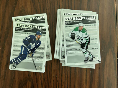 2023-24 UPPER DECK SERIES 1 - STAT BOX FILLERS SET ( 25 CARDS ) McDAVID / CROSBY