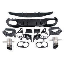 für Mercedes A Klasse W177 Heckdiffusor Auspuffblende glanz SCHWARZ A35 look für Mercedes A Klasse W177 Heckdiffusor Auspuffblende glanz SCHWARZ A35 look