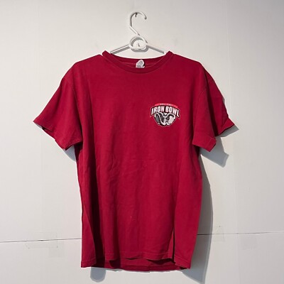 Vintage Delta Mens Pro Weight T-Shirt Size L Roll Tide Iron Bowl