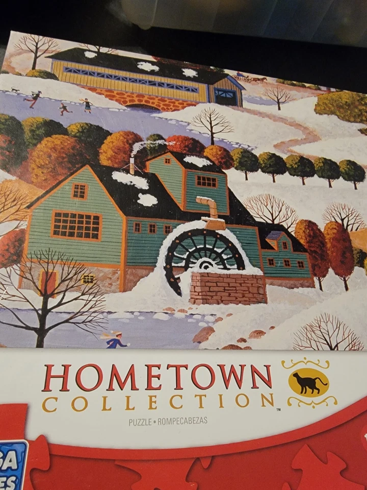 Mega rompecabezas Winter In Vermont Hometown Collection Heronim 1000 piezas 18" X 26" Foto 4 de 4