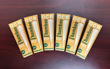 OCB Bamboo KING SIZE CONES 6 PACKS OF 3 NEW
