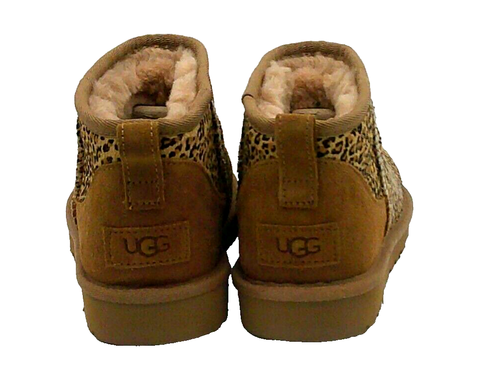 UGG CLASSIC ULTRA MINI SPECKLES LEOPARD WOMEN BOOTS US 8 /UK