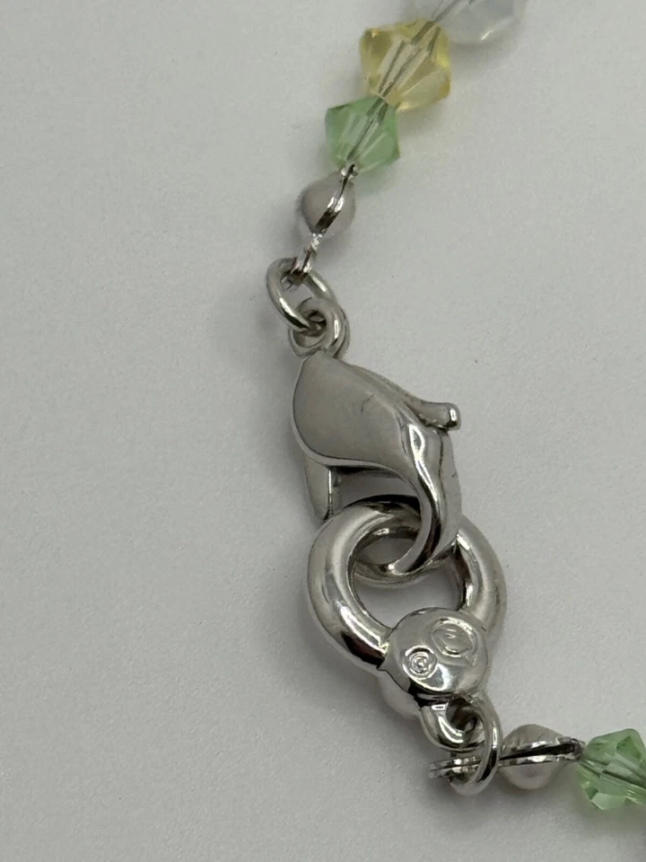 Pulsera Swarovski Cristal Margarita Firmada Cisne Tono Plata 1514799 Foto 4 de 4