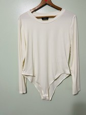 Cider Ribbed Bodysuit Long Sleeve Size 2XL
