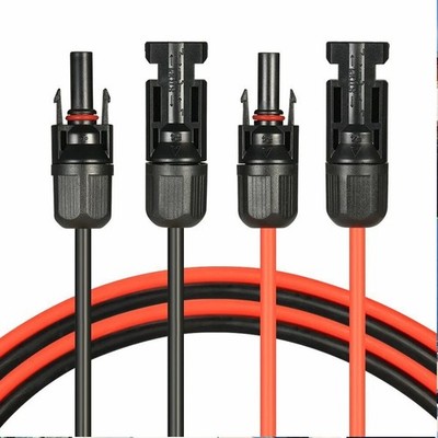 + Solarkabel 6mm2 | 2x15m Verlängerungskabel inkl. Solarstecker