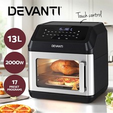 Devanti Air Fryer 13L LCD Fryers Kitchen Oven Oil Free Healthy Cooker 2000W