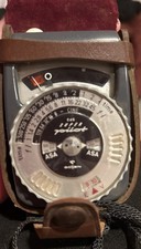 Vintage Gossen Super Pilot Light Meter with Leather Case - West Germany